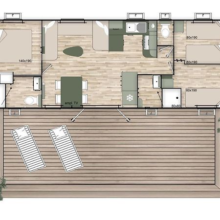 Les Dunes 5 Etoiles Mbh 6Pers 1 Suite Parentale 2 Chbs Et 2 Sdb 2 Wc Clim 42M2 Torreilles Exterior photo